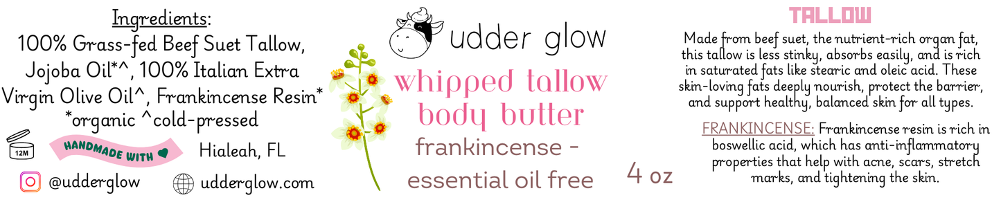 Whipped Body Butter- Frankincense